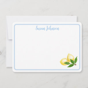 Tarjeta De Agradecimiento NOMBRE DE Lemones Amalfitanas pintado a mano con b