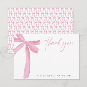 Tarjeta De Agradecimiento Nombre personalizable Arco Rosa boda Desayuno nupc