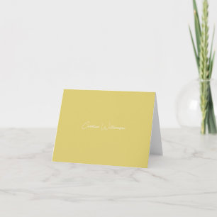 Tarjeta De Agradecimiento Nombre Personalizado de Escritura a Mano Elegante