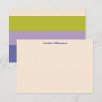 Nombre Personalizado Moderno Morado Verde Negrita