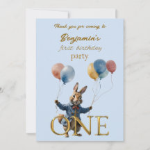 Nombre personalizado Peter el primer cumpleaños de