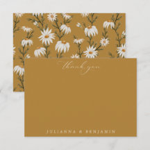 Nombres personalizados de Boho Rustic Floral Yello