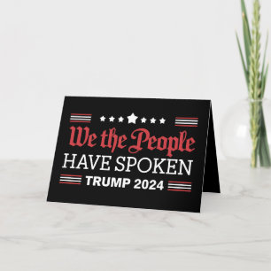 Tarjeta De Agradecimiento Nosotros El Pueblo Hemos Hablado Trump 2024