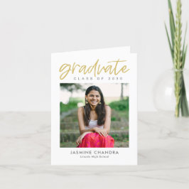Tarjeta De Agradecimiento Notablemente Guay Editable Color Graduation Gracia