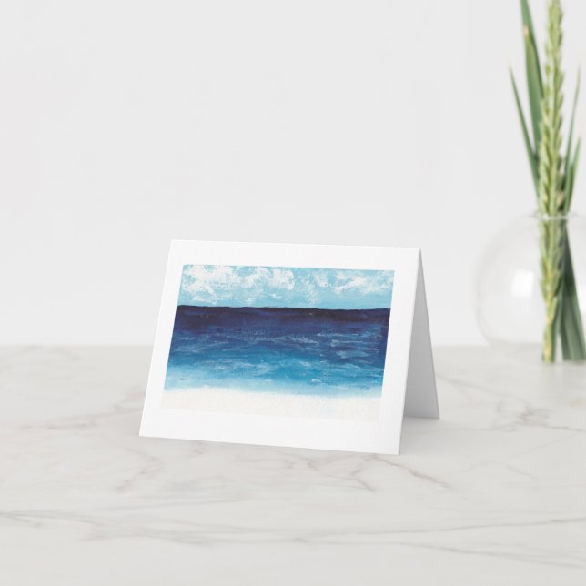 Tarjeta De Agradecimiento Notecard costero (Anverso)
