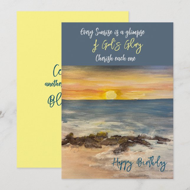 Tarjeta De Agradecimiento Notecard, el cumpleaños de la joya (Anverso / Reverso)