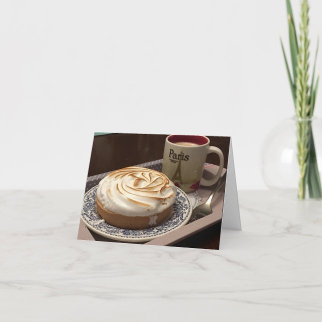 TARJETA DE AGRADECIMIENTO NOTECARD FOLDEADO - TARTELETTE AU CITRON (Anverso)