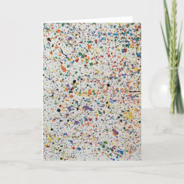 TARJETA DE AGRADECIMIENTO NOTECARD FOLDED - CONFETTI BLANCA