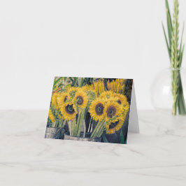 Tarjeta De Agradecimiento Notecard: girasoles en venta