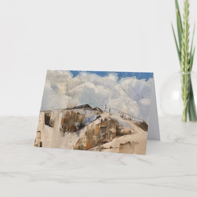 Tarjeta De Agradecimiento Notecard of Steamboat Springs Ski Lift (Anverso)