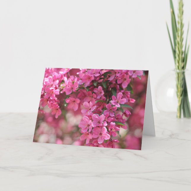Tarjeta De Agradecimiento Notecards floral rosado (Anverso)