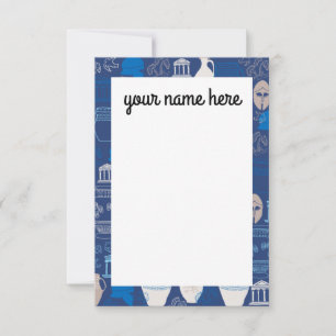 Tarjeta De Agradecimiento Notecards personalizados para Grecia antigua