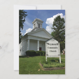 Tarjeta De Agradecimiento Notecas de la Iglesia de la Comunidad de Weymouth