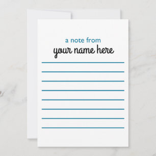 Tarjeta De Agradecimiento Notecnológicos conectados personalizados para niño