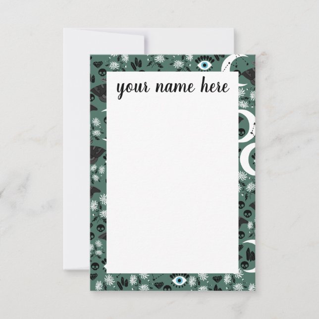 Tarjeta De Agradecimiento Notecnológicos de modos de Gótico personalizados (Anverso)