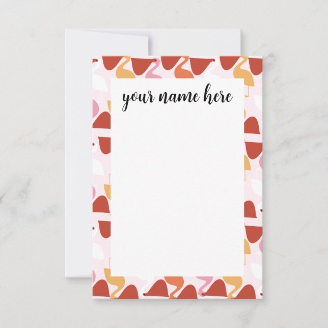 Tarjeta De Agradecimiento Notecnológicos Pelícanos Personalizados (Anverso)