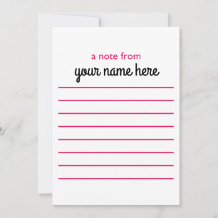 Tarjeta De Agradecimiento Notecnos conectados personalizados para Chicas