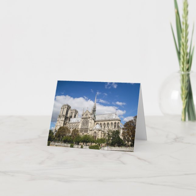 Tarjeta De Agradecimiento Notre Dame Notecard (Anverso)