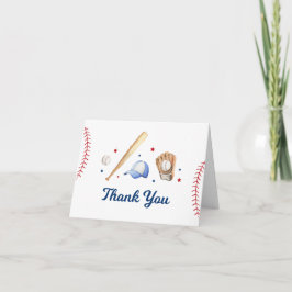 Tarjeta De Agradecimiento Novato de béisbol del año primer cumpleaños