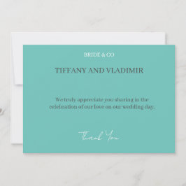 Tarjeta De Agradecimiento Novia y compañía