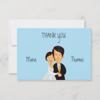 Novia y Novio de Dibujos Animados Raros