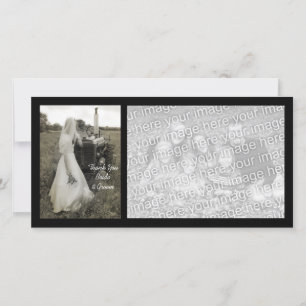 Tarjeta De Agradecimiento Novia y Tractor Boda por País Gracias