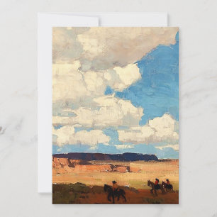 Tarjeta De Agradecimiento "Nube de verano" Arte Occidental de Edgar Payne