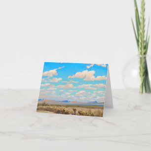 Tarjeta De Agradecimiento Nubes de una tarde de verano de Maynard Dixon