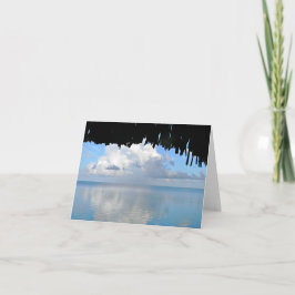 Tarjeta De Agradecimiento Nubes sobre Bora Bora