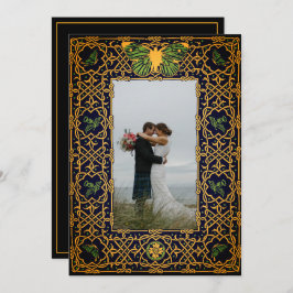 Tarjeta De Agradecimiento Nudo Celta Dorado