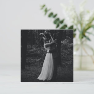 Tarjeta De Agradecimiento Nudo de amor de cisne celta irlandés Foto de boda