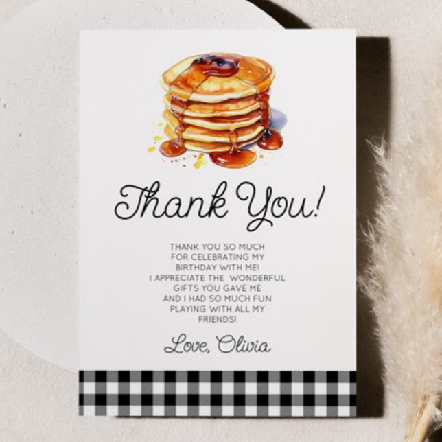 Tarjeta De Agradecimiento Nuestra fiesta de cumpleaños para el desayuno con  (Subido por el creador)