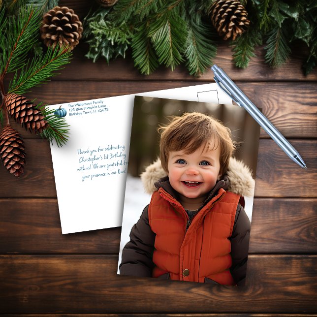 Tarjeta de agradecimiento Nuestra Pequeña Calabaza (Subido por el creador)