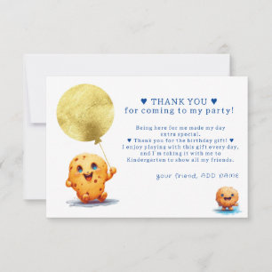 Tarjeta De Agradecimiento Nuestra pequeña galleta se vuelve una foto primer 