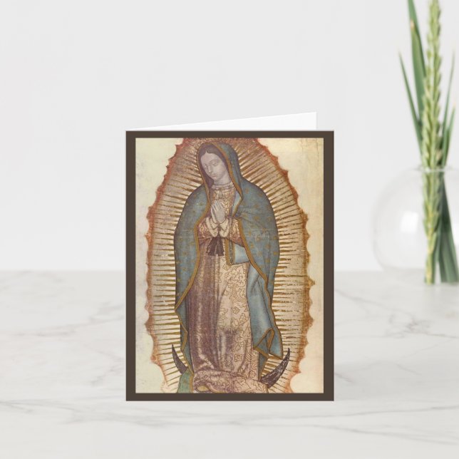 Tarjeta De Agradecimiento Nuestra Señora de Guadalupe (Anverso)