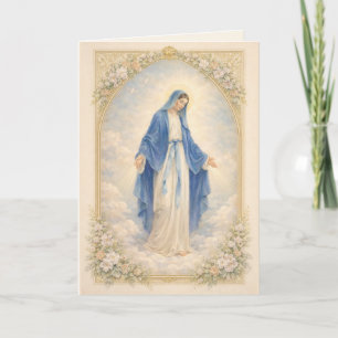 Tarjeta De Agradecimiento Nuestra Señora de la Gracia Tradicional Católica M