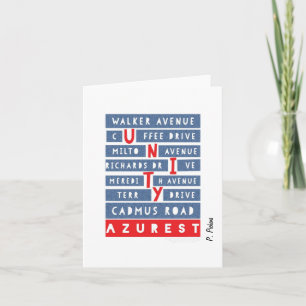 Tarjeta De Agradecimiento Nuestra UNIDAD AZUREST en nuestra comunidad
