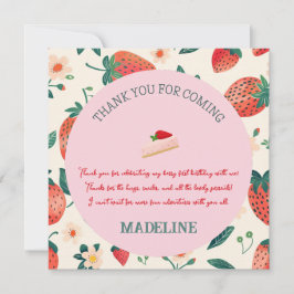 Tarjeta De Agradecimiento Nuestro mensaje de cumpleaños de Berry Sweet