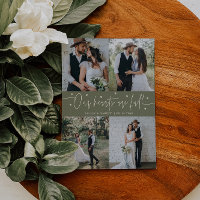 Nuestros Corazones Están Llenos Foto de Boda Verde