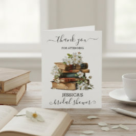 Tarjeta De Agradecimiento Nuevo Capítulo Comienza Libro Luvia de Regalos par