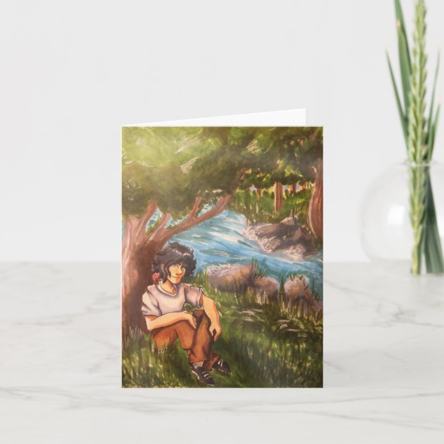 Tarjeta De Agradecimiento ¡Nuevo diseño! Notecard 2016 por Mitzvahdigs (Anverso)