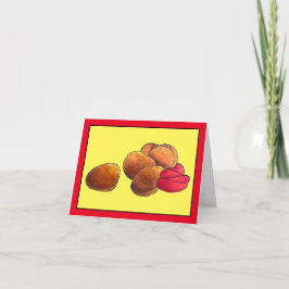Tarjeta De Agradecimiento Nuggets de pollo Ketchup Comida rápida