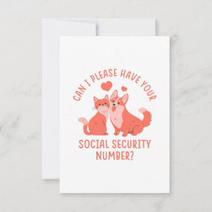 Tarjeta De Agradecimiento Número de Seguro Social