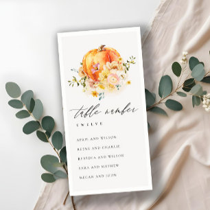 Tarjeta De Agradecimiento Número de tabla de la tabla de la placa de asiento