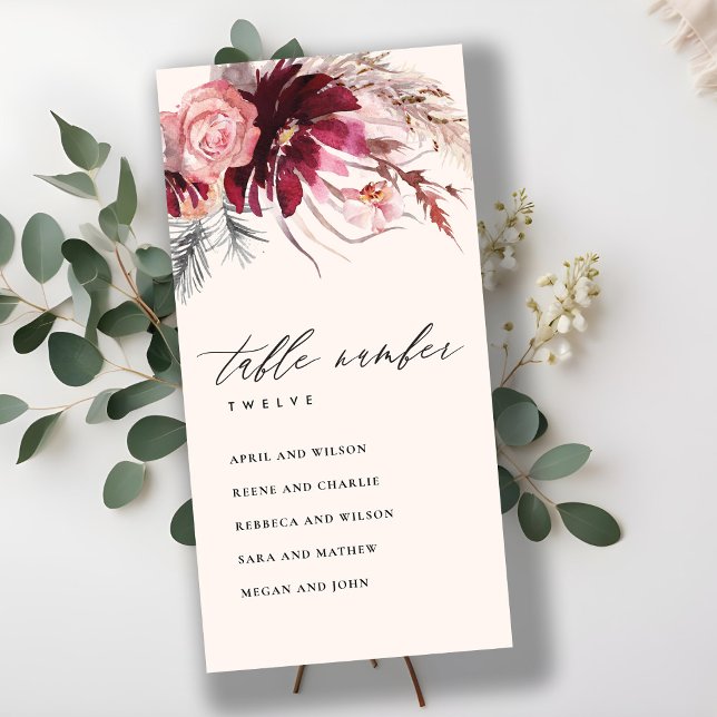 Tarjeta De Agradecimiento Número de tabla de la tabla de la tabla de asiento (Subido por el creador)