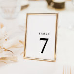 Tarjeta De Agradecimiento Número simple de tabla Minimalista en blanco y neg<br><div class="desc">Ayude a sus huéspedes a encontrar su camino con estas tarjetas de números de tabla de doble cara. Diseñado para coordinar con para la colección de invitaciones a bodas "Pure". Para cambiar detalles, haga clic en "Detalles". Para mover el texto o cambiar el tamaño, la fuente o el color, haga...</div>