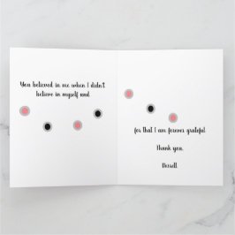 Tarjeta De Agradecimiento Nunca Cambiar El Enfoque De Sueño, Cambiar