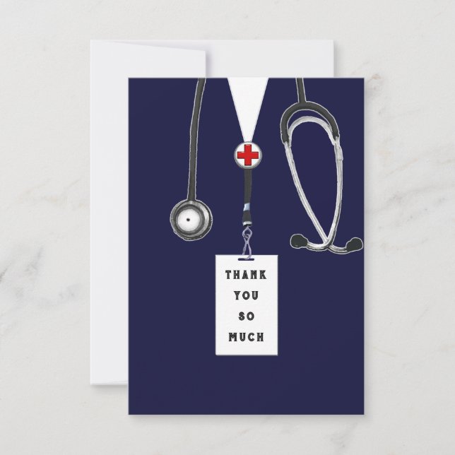 Tarjeta De Agradecimiento Nurse (Anverso)