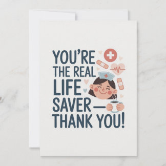 Tarjeta De Agradecimiento Nurse Thank You Card