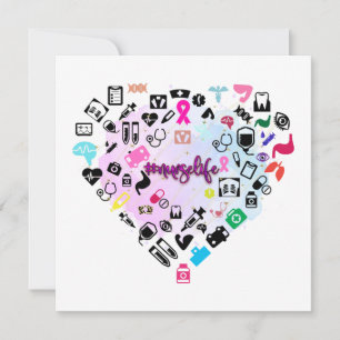 Tarjeta De Agradecimiento #nurselife, humor de la enfermería, luchas de enfe